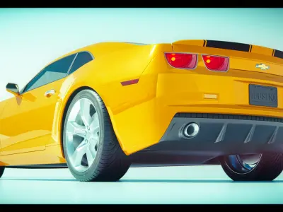 Transformers Bumblebee Camaro 2007 3D model