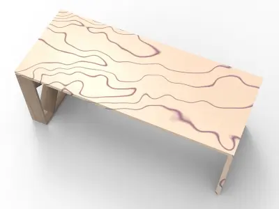 Zizi Table Low-poly 3D model