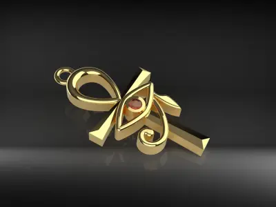 Eye of Horus Pendant 3D print model