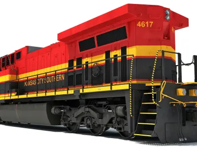 Kansas City Southern Locomotive 3D model