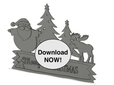 Merry Christmas Home Decoration 3D print model