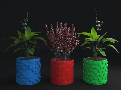 3D Printed STL File for Unique Pot and Vase Design 3D print model