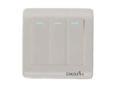 Luxury Wall Socket Interruptor and Charger Power Outlet Set 3D model