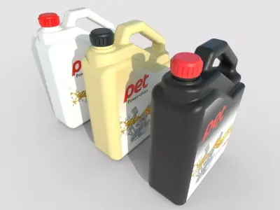 Motor Oil Bottle Model-2C Low-poly 3D model