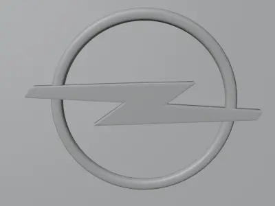 Opel emblem Low-poly 3D model