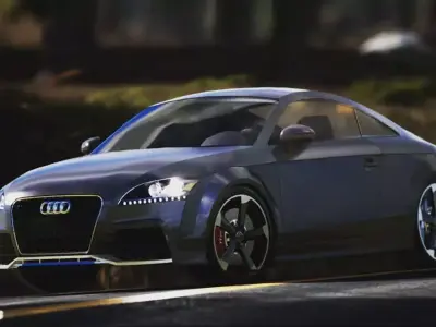 AUDI TT RS 2013 Free low-poly 3D model