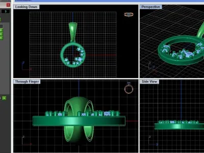 Diamond pendant 3D print model