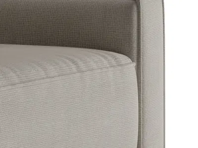 Fabric Upholstered Chair 3D model