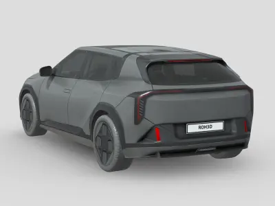 Kia EV4 Hatchback 2026 Low-poly 3D model