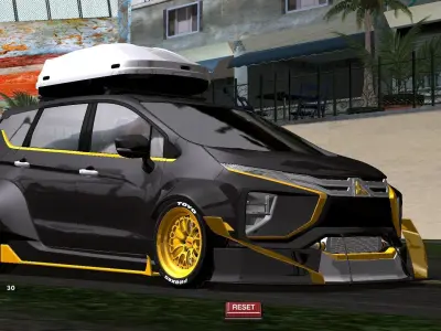 Mitsubishi Xpander 2020 Custom Widebody Kits Low-poly 3D model
