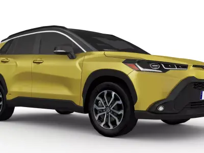 Toyota Corolla Cross Hybrid 2023 Low-poly 3D model