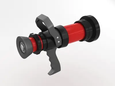 Fire Hose Nozzle 3D model