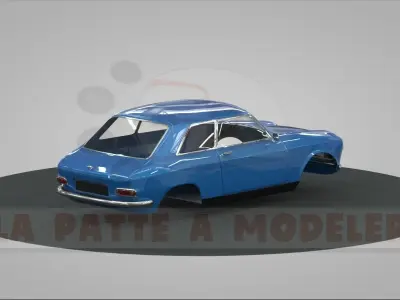Peugeot 204 LPAM 3D model