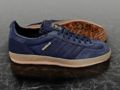 ADIDAS GAZELLE 3D SHOES - NAVY BLUE Low-poly 3D model