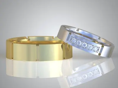 Diamond ring 0492 3D printable model  Free 3D print model