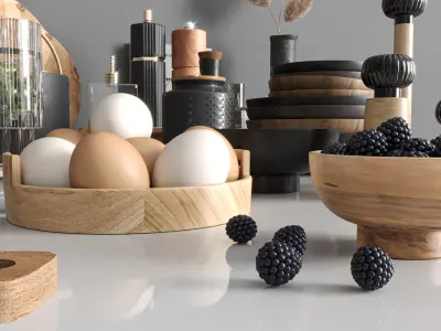 kitchen accessories 007 3D model