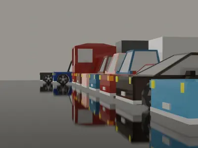 Lowpoly Cars Low-poly 3D model