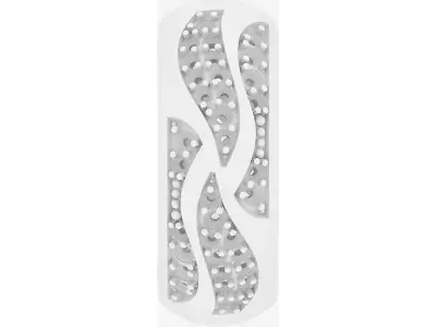 Earrings geometry with diamonds 3D print model