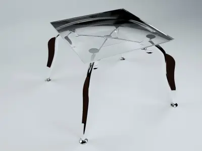 Glass table 3D model