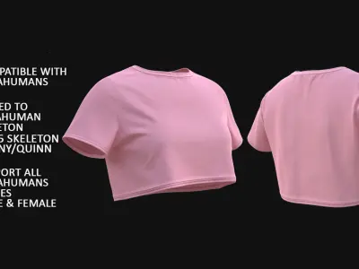 Top 107 - All MH Bodies and UE5 Skeletons - Rigged Low-poly 3D model