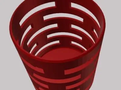 Pencil Holder Pencil Tower Vase Free 3D print model
