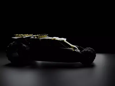 Golden Apex Crawler Low-poly 3D model