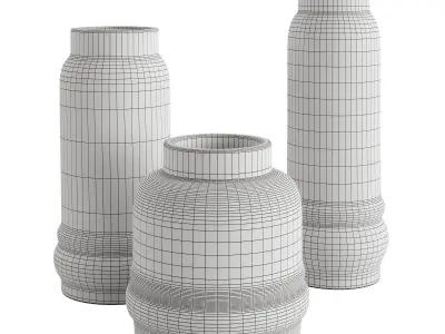 Jayden White Vase 3D model