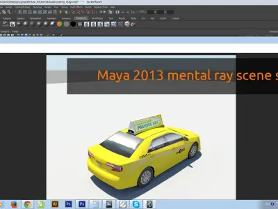 NYC taxi 2013 Low-poly 3D model