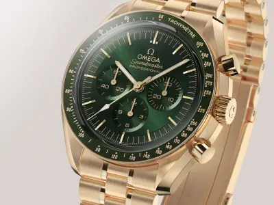 Omega Speedmaster Moonwatch Professional - Gold on Moonshine -  3D model