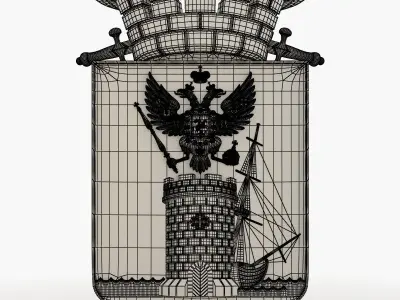 The coat of arms of Theodosius 3D print model