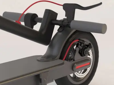 electric scooter 3D model