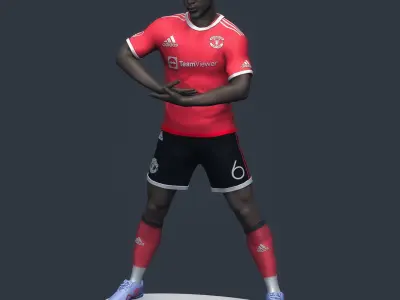  Paul Pogba 3D Printable 2 3D print model