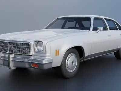 Chevrolet Malibu 4 Door 1974  3D print model