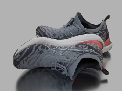 Photogrammetric scan of an asics running shoe 3D model
