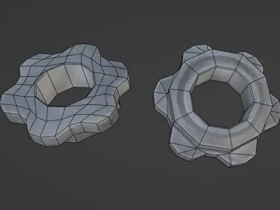 Dumbbell Lowpoly Free low-poly 3D model