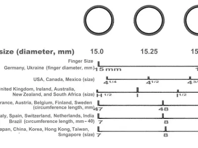 Wedding ring set 3D print model