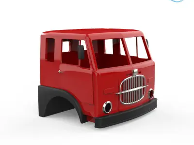 Fiat 682 N4 Cabin 3D print model