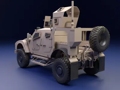 Oshkosh M-Atv Military Vehicle 3D model Low-poly 3D model
