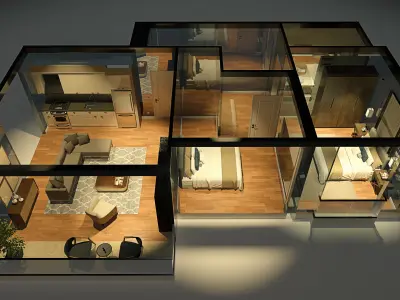 Section Pack Scene 3D model