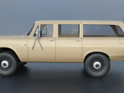 International Travelall 1972 3D print model
