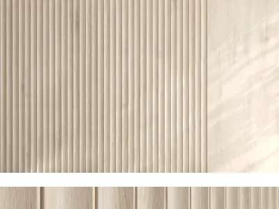 Wood panel set v07 3D model