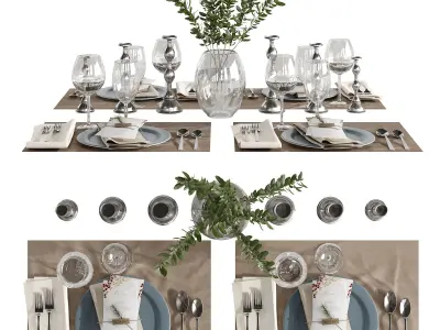 Table setting 01 3D model