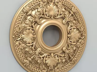 Round rosette 024 3D model