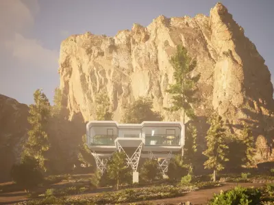 055Modernhouse1f75m2 3D model