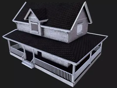 Farm House  Low-poly 3D model