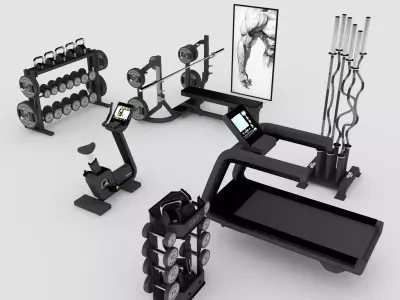 Gym Equipment 3D model