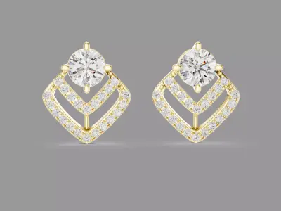 Diamond Earrings  3D print model