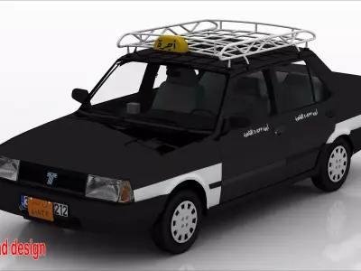 Tofas Sahin Taxi Cairo 1990 3D model