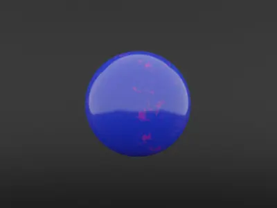 Bowling Ball and Pin Free 3D model
