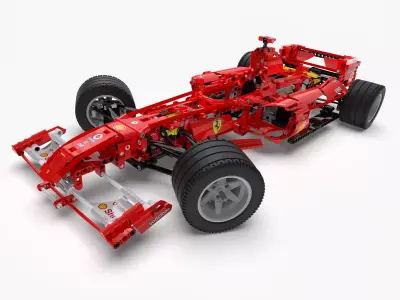 Lego 8674 F1 Racers 3D model